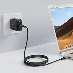 Кабель USB 4.0 Type-C M-M, 1 м 240W, Thunderbolt 3/4 compatible, C1-09 Чорний-сірий Acefast - мініатюра 4