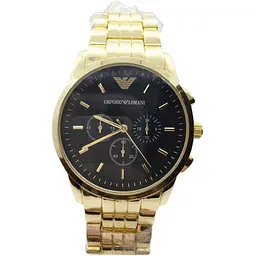 Наручний годинник чоловічий No Brand Emporio Armani Золотистий (IBW687YB)