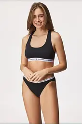 Жіночий набір 3 в 1. Tommy Hilfiger. Victoria's Secret. Чорний, S - мініатюра 2