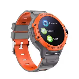 Дитячий смарт-годинник-телефон Smart Watch K55 4G з SIM-картою GPS прослуховуванням відеодзвінком Помаранчевий - мініатюра 2