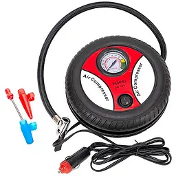 Автомобільний компресор Air Compressor 260 PSI DC12V у формі колеса в прикурювач для накачування шин