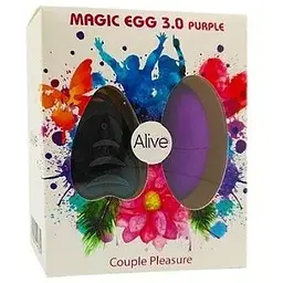 Віброяйце Alive Magic Egg 3.0 Purple з пультом ДК на батарейках - мініатюра 2