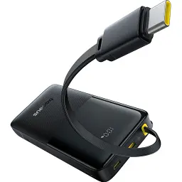 Зовнішній акумулятор Baseus Bipow 2 10000mAh 20W Black (P10077101113-00) [132867] - мініатюра 5