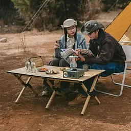 Розкладний стіл великий Naturehike CNK2300JU010, алюміній, чорний - мініатюра 11