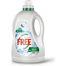 Гель для прання Free Alpine White для білих тканин (80 циклів), 4 л