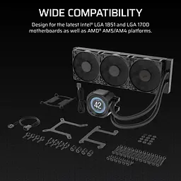 СВО Corsair Nautilus 360 RS LCD (CW-9061033-WW) - мініатюра 7