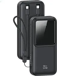 Зовнішній акумулятор Power Bank USAMS US-CD213 30000mAh 20W Black (6958444907581) - мініатюра 2