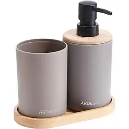 Набір для ванної кімнати Ardesto Minimalism тауп (ARHB3112CB)