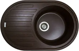 Кухонна мийка Adamant ELLIPSIS mokko 765x495x200 мм, з крилом 76,5 см