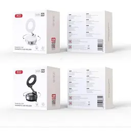 Автотримач XO C169 + Vacuum suction cup locking magnetic suction bracket (with magnet ring) Чорний - мініатюра 2