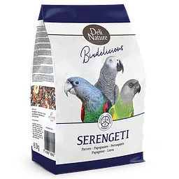 Корм для середніх та великих папуг Deli Nature Birdelicious Parrots Serengeti Делі Натюр повнораціонний 2 кг