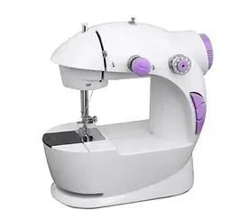 Міні-швейна машинка з педаллю Opera Mini Sewing Machine 4в1 біла - мініатюра 3