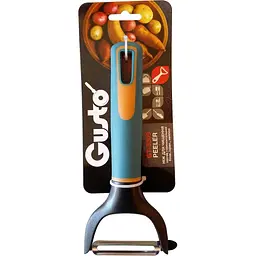 Ніж для чищення овочів горизонтальний Gusto GT-5309 блакитно-помаранчевий (100772) - мініатюра 2