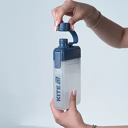 Пляшка для води Kite 450 мл синя (K25-1239-1) - мініатюра 5