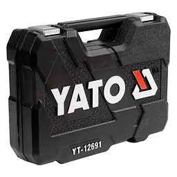 Набір головок торцевих Yato квадрат 1/2", 1/4" з інструментами 82 шт. (YT-12691) - мініатюра 2