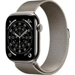 Смарт-годинник Apple Watch Series 11 GPS + Cellular 46mm Natural Titanium Case with Natural Milanese Loop M/L (MFD04) [149723]
