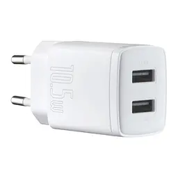 МЗП Baseus Compact Charger 2U 10.5W EU White