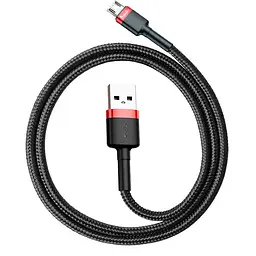 Кабель Avantis AC-48m Cool USB – Micro- чорно-червоний