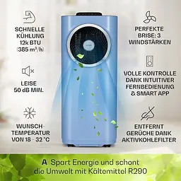 Мобільний кондиціонер Klarstein Kraftwerk Smart 12K  (10035739) - мініатюра 8