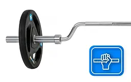 Гриф олімпійський для присідань Thunder 244/50 (SQUAT-BAR-224/50) - мініатюра 2