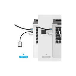 Звукова плата USB AM to 2x3.5mm F 0.15m gray Vention (CDKHB) - мініатюра 5