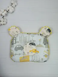 Плед для немовлят із знімним утеплювачем та подушка a.l.babybox Машинки в місті Жовтий - мініатюра 3