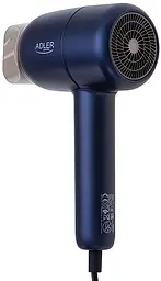 Фен для волосся Adler AD 2279B, 1800 Вт, синій, з іонізацією та холодним повітрям, потужний компактний фен із концентратором - мініатюра 6