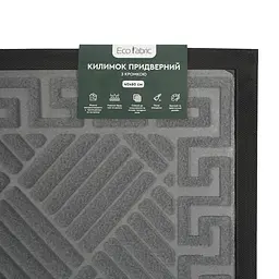 Килимок придверний Eco Fabric Смужки з кромкою сірий 40 х 60 см (4060-112) - мініатюра 7