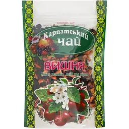 Чай з плодів ягід і трав Карпатський чай Вишня 100 г