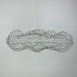 Дизайнерська декоративна срібна люстра-хмаринка LED CLOUD | Арт. MJ 83 CH | Line F - мініатюра 5
