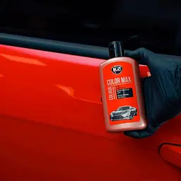 Кремовий поліроль кузова K2 Color Max приховує подряпини, що підсилює Червоний колір 250 мл (K020RED) - мініатюра 3