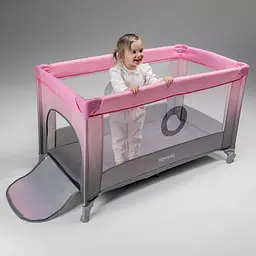 Манеж-ліжечко Lionelo Stefi Pink Ombre, рожево-сірий (LO-STEFI PINK OMBRE) - мініатюра 7