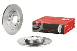 Диск гальмівний невентильований Citroen C5 III, Peugeot 607, 407 00-25р Brembo (08.8682.10)