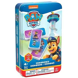Настільна гра Spin Master Доміно Цуценячий патруль (у жерстяній коробці) (Domino: Paw Patrol) (SM98408/6067468)