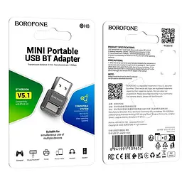 Адаптер Borofone DH8 USB BT adapter BT5.1 - мініатюра 2