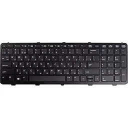 Клавіатура для ноутбука HP Probook 450, 450 G1, 455 чорний, чорний фрейм (KB310743)