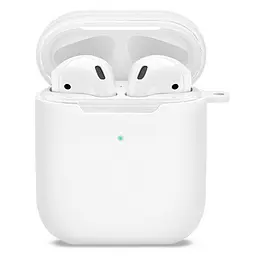 Чохол для навушників MAKE Apple AirPods 1/2 Silicone White