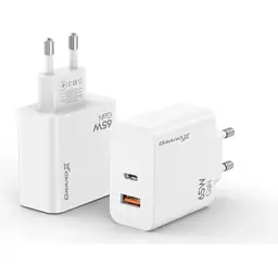 Зарядний пристрій Grand-X GaN 1xUSB-C + 1xUSB 65W PD3.0 QC4.0 AFC SCP FCP white (CH-960W) - мініатюра 4
