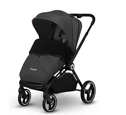 Універсальна коляска 2 в 1 Lionelo Mika Grey Graphite, темно-сіра (LO-MIKA 2IN1 GREY GRAPHITE) - мініатюра 8