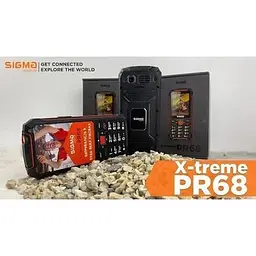 Кнопковий телефон Sigma mobile X-treme PR68 чорний - мініатюра 3