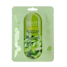 Маска тканинна для обличчя Jigott Green Tea Real Ampoule Mask з екстрактом зеленого чаю