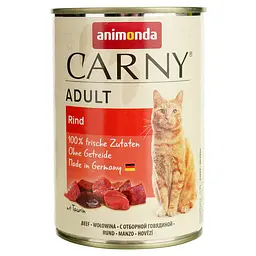 Вологий корм для котів Animonda Carny Adult Beef, з яловичиною, 400 г - мініатюра 2