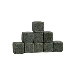 Камені для охолодження напоїв Whiskey Stones, стеатитові кубики, набір 9 шт з чохлом - мініатюра 6
