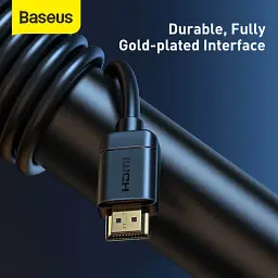 Кабель Baseus High Definition Series HDMI To HDMI Adapter Cable 5m CAKGQ-D01 Black - мініатюра 4