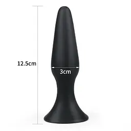 Анальна пробка - Lure Me Butt Plug L Black - мініатюра 2