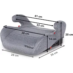 Бустер Kidwell Baxter Isofix 15-36 кг Grey - мініатюра 2