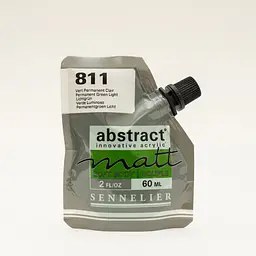 Акрилова фарба Sennelier Abstract, дой-пак, 60 мл, матова, Зелений світлий стійкий (Permanent Green Light)