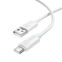 Кабель BOROFONE BX123 Leya silicone charging data cable Type-C Білий