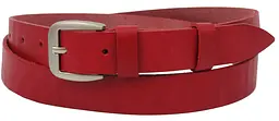 Жіночий ремінь шкіряний Skipper Україна червоний 2,5 см 1353-25 - мініатюра 3