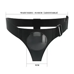 Трусики для страпону Pretty Love Harness Briefs чорний - мініатюра 4